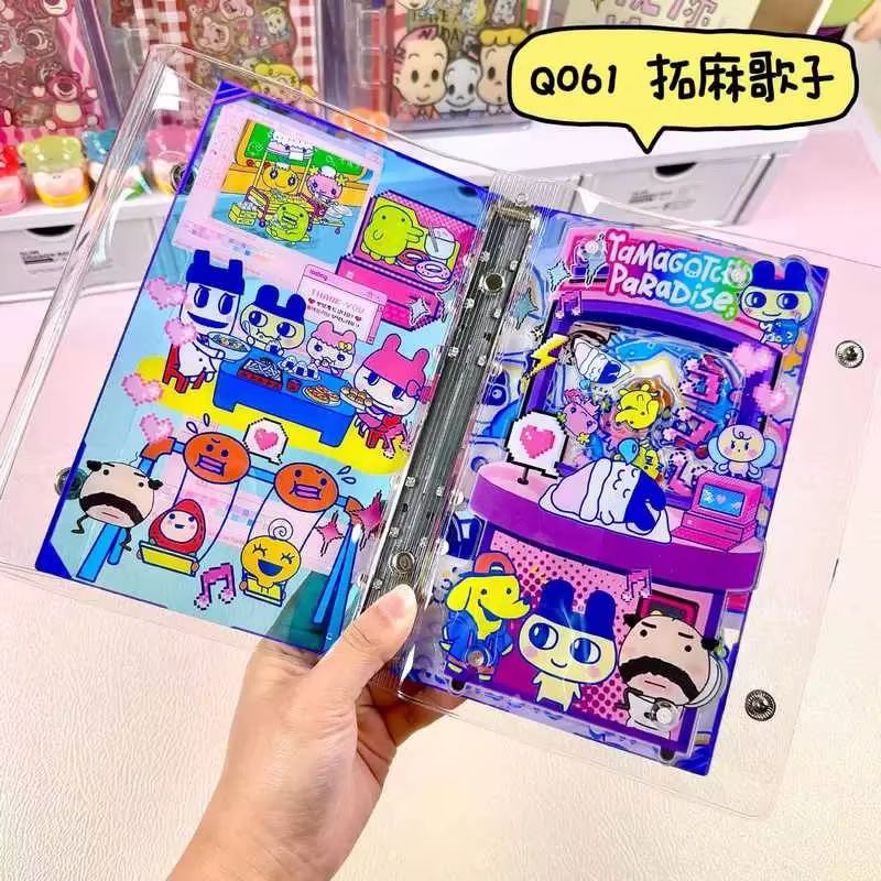 Bandai Model Tamagotchi - Shake A6 Acrylic Loose Leaf Notebook